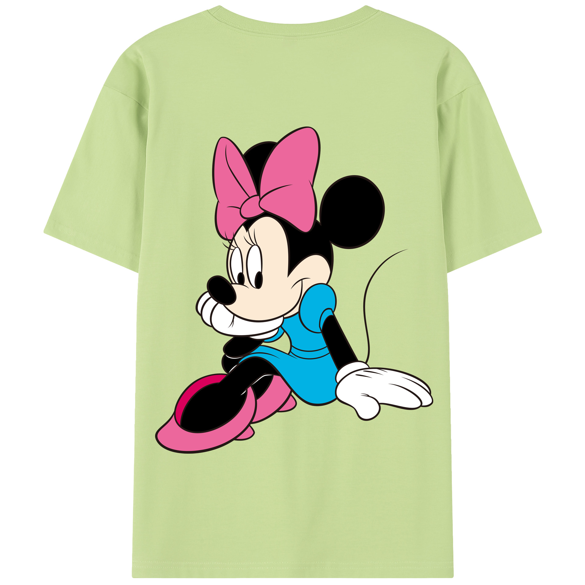 （画像用） ミッキーマウス Mickey Mouse 綿100％半袖Tシャツ（背面プリント）